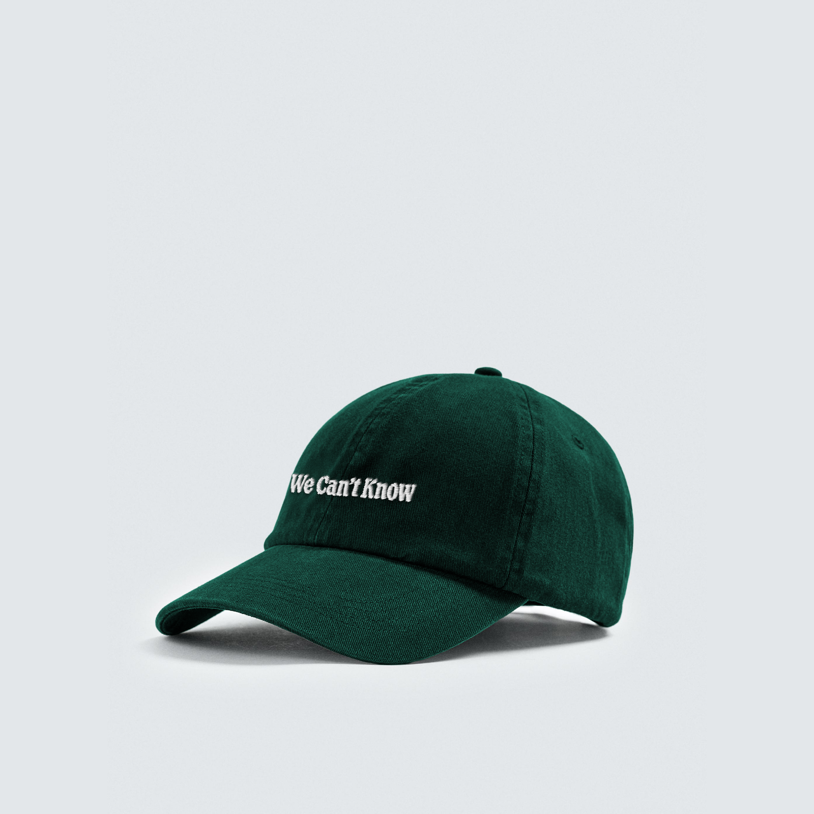 We Can’t Know Bottle Green Cap