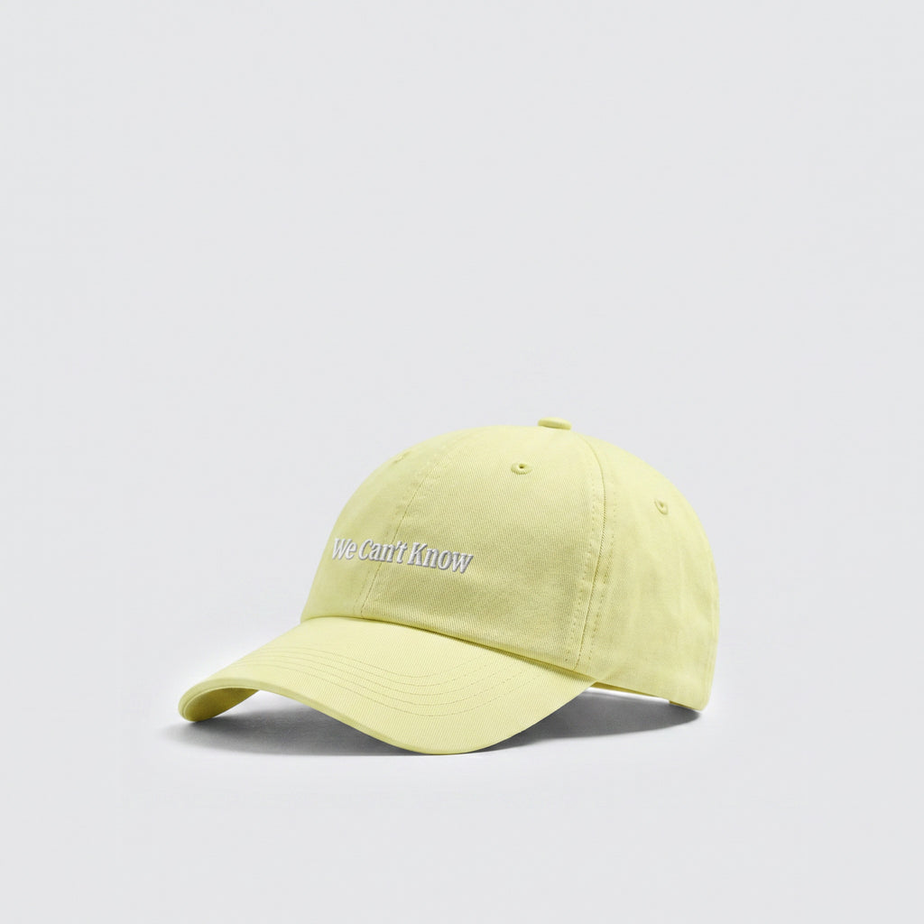 We Can't Know Pastel Lemon Cap