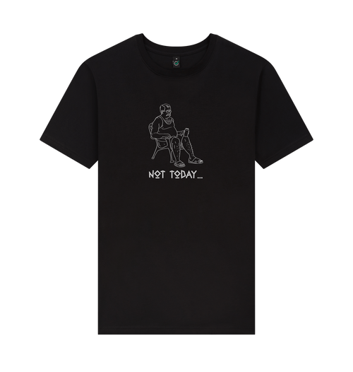 Black Printed T-shirt Front